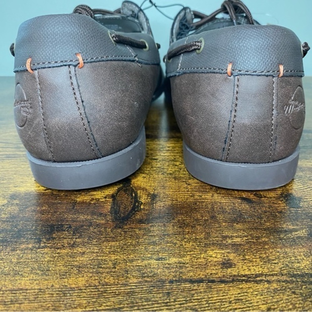 Weatherproof Vintage Men's Benny Boat Shoes‎ Dark Brown 11M New - Picture 5 of 6